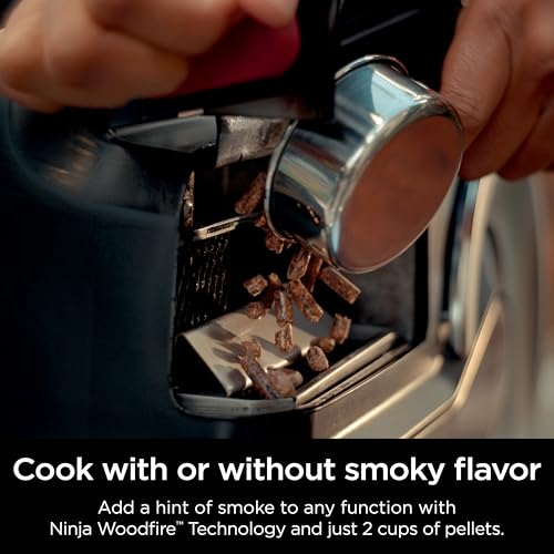 Ninja FlexFlame, Grill and Smoker, Electric and Propane Grill, Roaster, BBQ Grill, 5-in-1 Cooking System, 3 Burner, Digital Control, Outdoor Cooking, Griddle, Pizza Maker, Stainless Steel, PG301