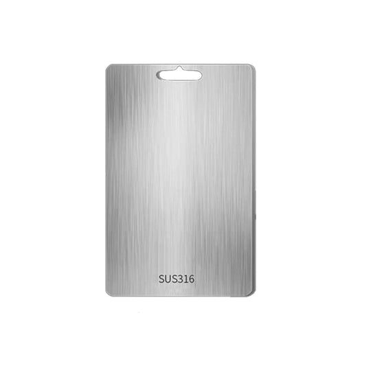 Katuchef Cutting Board, Katu Chef Titanium Cutting Boards for Kitchen, Double Sided Stainless Steel Boards for Vegetables and Meat, Pure Cut Titanium Cut Chopping Board (L)