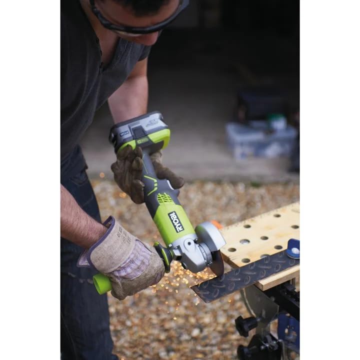 Ryobi 5133001903 R18AG-0 One+ Cordless Angle Grinder Angled