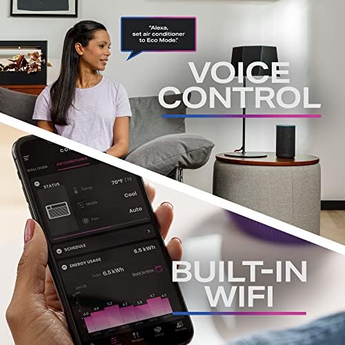 Profile PHNT12CC Clearview Air Conditioner 12,000, Inverter Technology, Ultra Quiet, Medium Rooms up to 550 Sq. FT, Full Window View with Easy Installation, Energy-Efficient Cooling, 12200 BTU, White