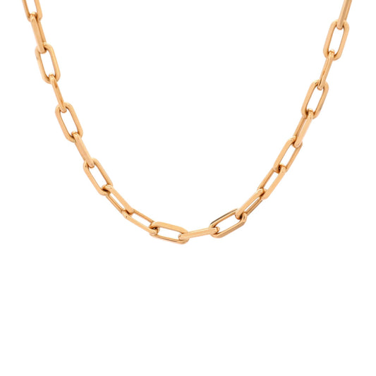 Cartier, Pre-Loved Santos de Cartier Chain Necklace 18K Yellow Gold, Yellow Gold