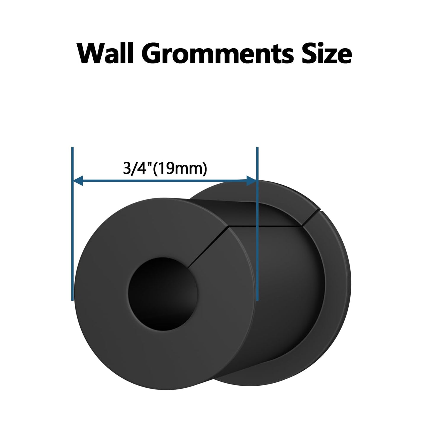 4PCS 3/4 inch starlink Wall Cable Pass Through Bushing Grommets Accessories for Cables,Star Link Cable Routing kit for starlink mounting kit,Silicone Wall Bushing for starlink dishy ethernet Cables