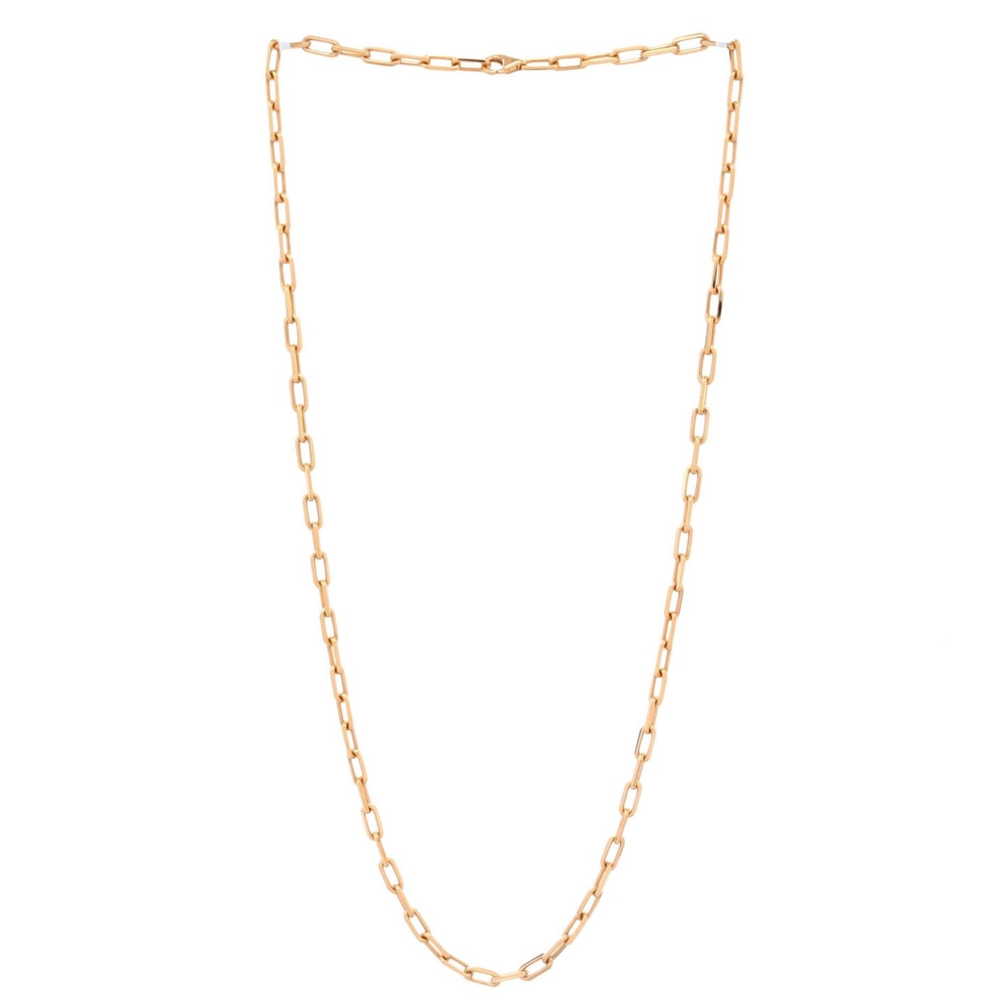 Cartier, Pre-Loved Santos de Cartier Chain Necklace 18K Yellow Gold, Yellow Gold