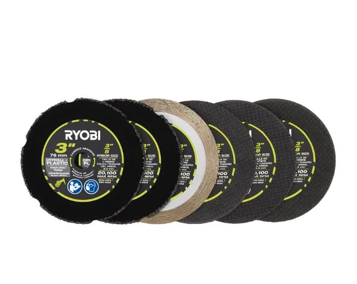 Ryobi 3 in. Carbide Cut Off Wheel Set (6-Piece)