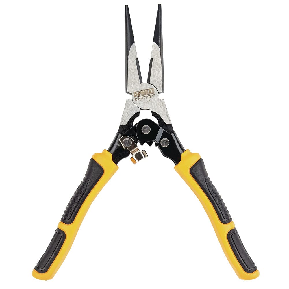 DEWALT DWHT70277 Compound Action Long Nose Pliers 9 Inch , Black