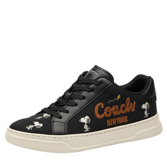 Coach Women's Peanuts Snoopy High Line Sneaker, Black, 7