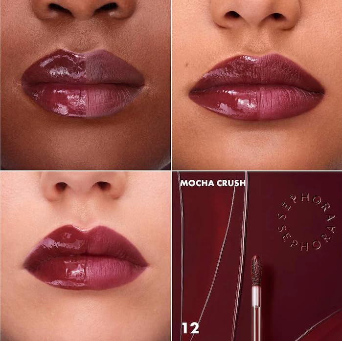 SEPHORA COLLECTION Totally Juicy Lip Tint - 12 Mocha Crush (deep brown nude) 0.18 oz / 5.5 ml