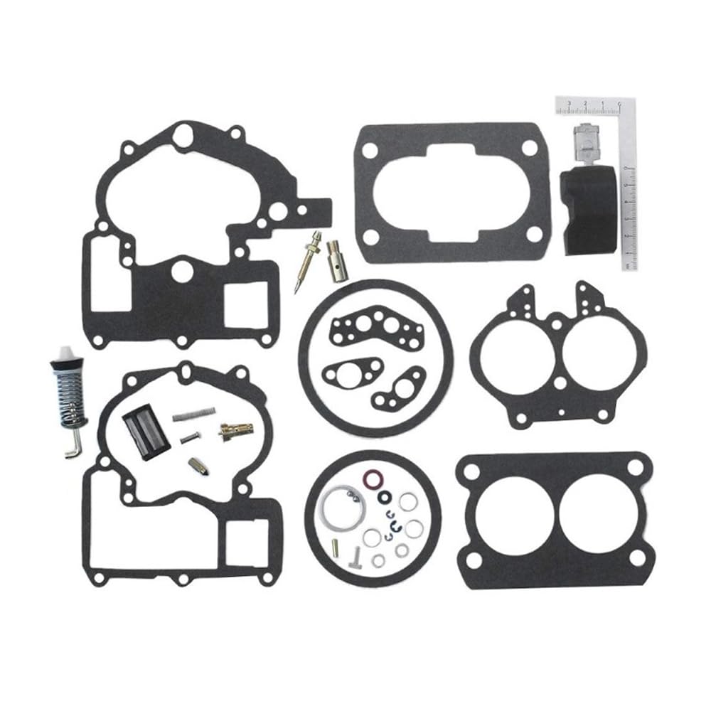 KACEPAR 3310-861448A1, Carburetor Carb Rebuild Repair Kit, Compatible with Mercruiser Marine 2-Barrel BBL 3.0L 4.3L 5.0L 5.7L