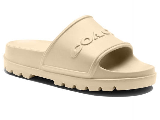 Coach Men's Jesse Slide Platform, Ivory, 10