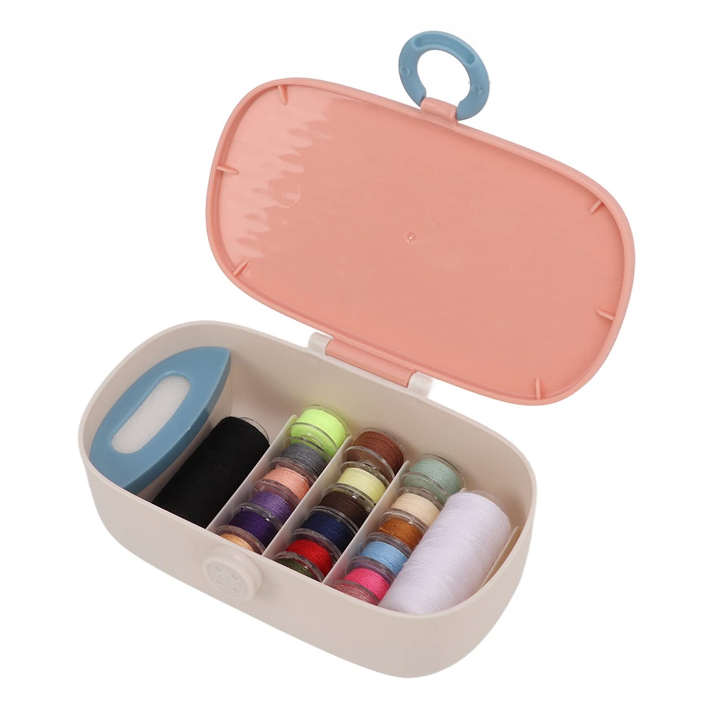 Mini Sewing Kit Portable Travel Small Needle and Thread Kit Sewing for Basic Repairs Plastic Polyester 1 Set Light, Space Saving Sewing