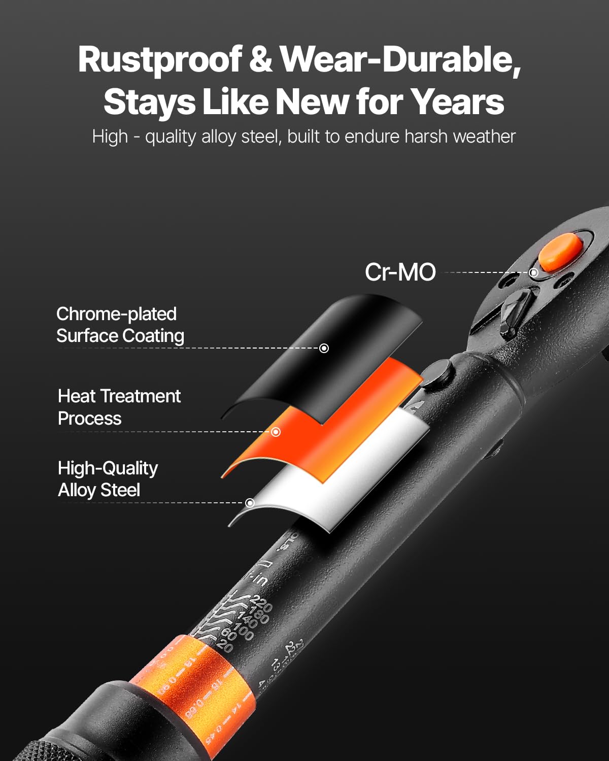 VEVOR 13Pcs Torque Wrench Set, 1/4 Inch Drive, 20-200IN.LB(2.3-22.6Nm), 72-Tooth Click Torque Wrench with Hex/Torx/Sockets, Extension Bars, for Bicycle Motorcycle Maintenance