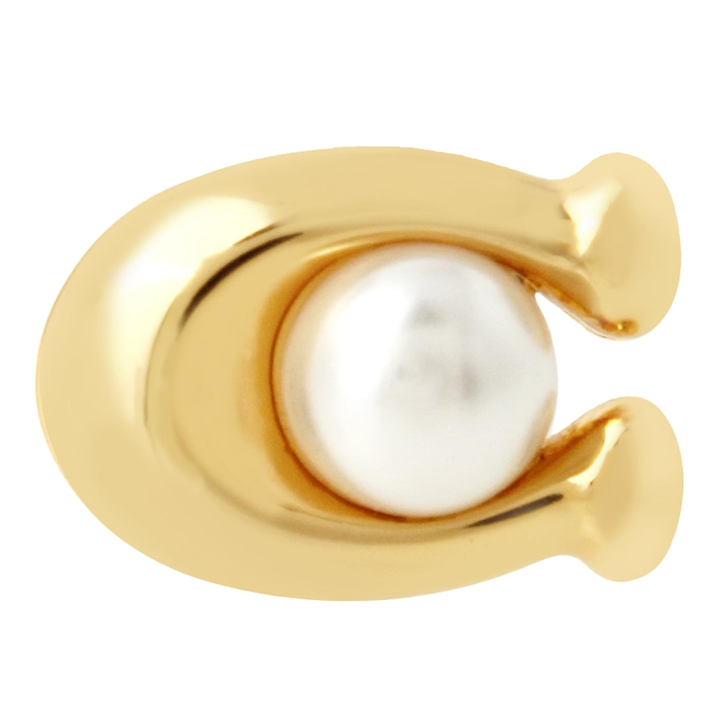 Coach Women's Pearl Signature Stud Earrings