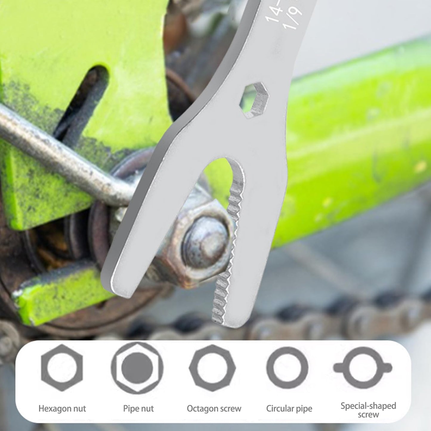 XusLFR 6-25mm/3-17mm Wrench Double-ended Self-tightening Adjustable Wrench Tool For Outdoor Home Car Repair Tool