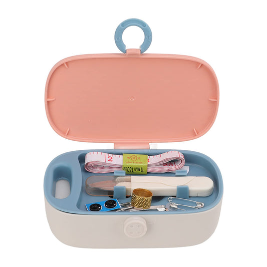 Mini Sewing Kit Portable Travel Small Needle and Thread Kit Sewing for Basic Repairs Plastic Polyester 1 Set Light, Space Saving Sewing