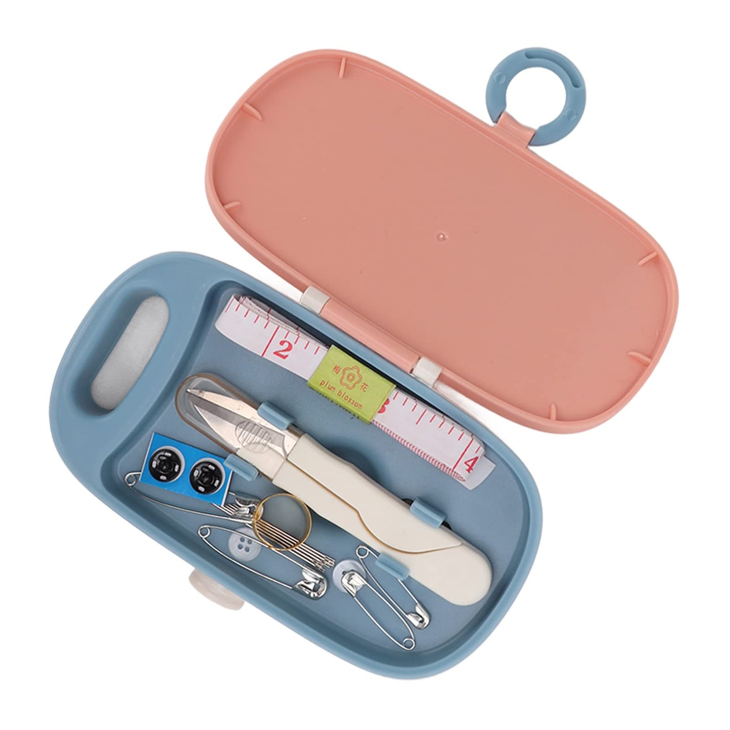 Mini Sewing Kit Portable Travel Small Needle and Thread Kit Sewing for Basic Repairs Plastic Polyester 1 Set Light, Space Saving Sewing