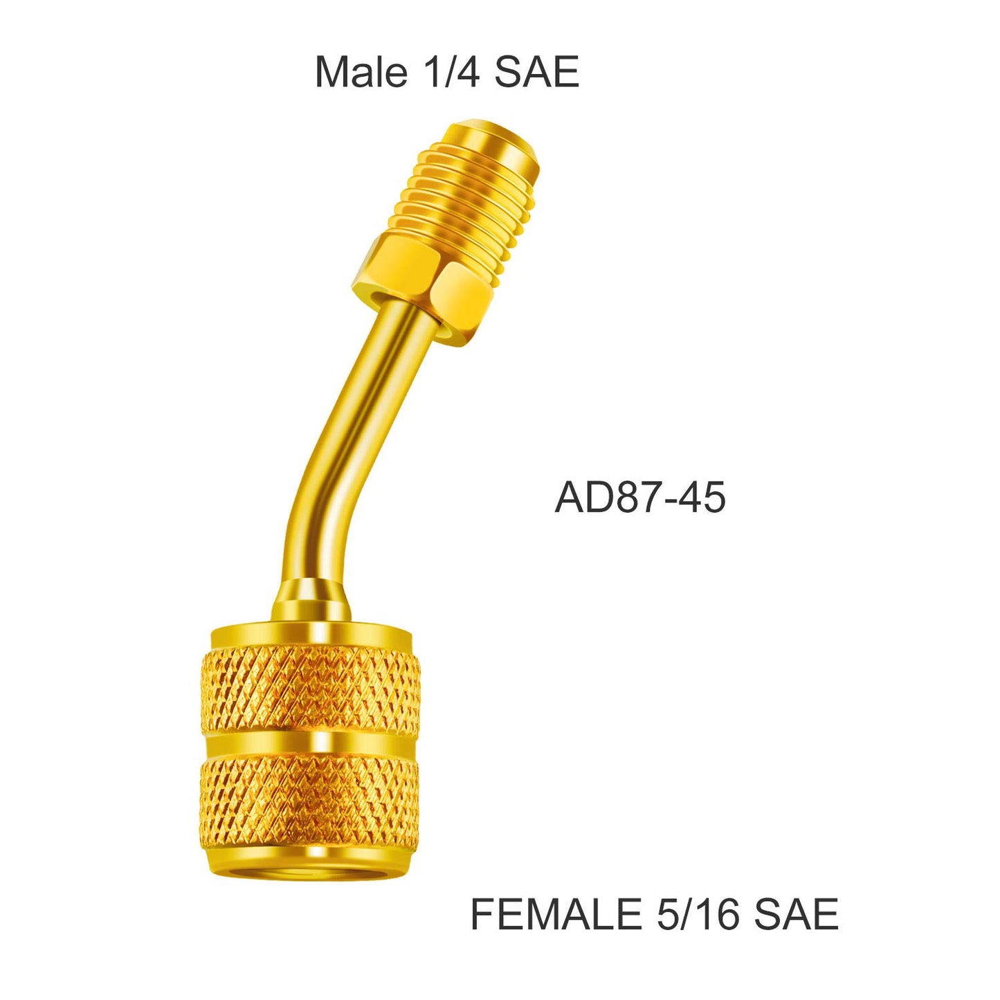 Mudder 7 Pieces Air Conditioning Refrigerant Angled Compact Ball Valve 1/4 Inch for R410A R134A R12 R22 HVAC and R410A Adapter 5/16 Inch Female to 1/4 Inch Male Flare for Mini Split System