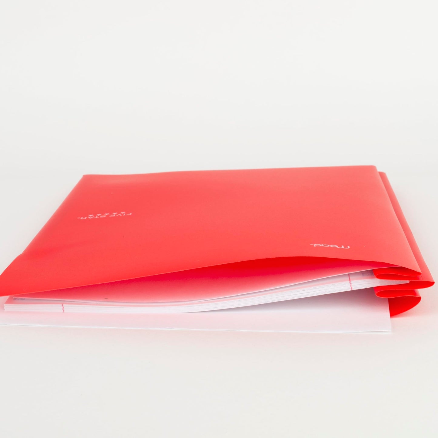 Five Star 2-Pocket Folder, 4 Pack, Plastic Folder with Prong Fasteners, Holds 8-1/2" x 11" Paper, Black, Fire Red, Forest Green, Pacific Blue (38140)