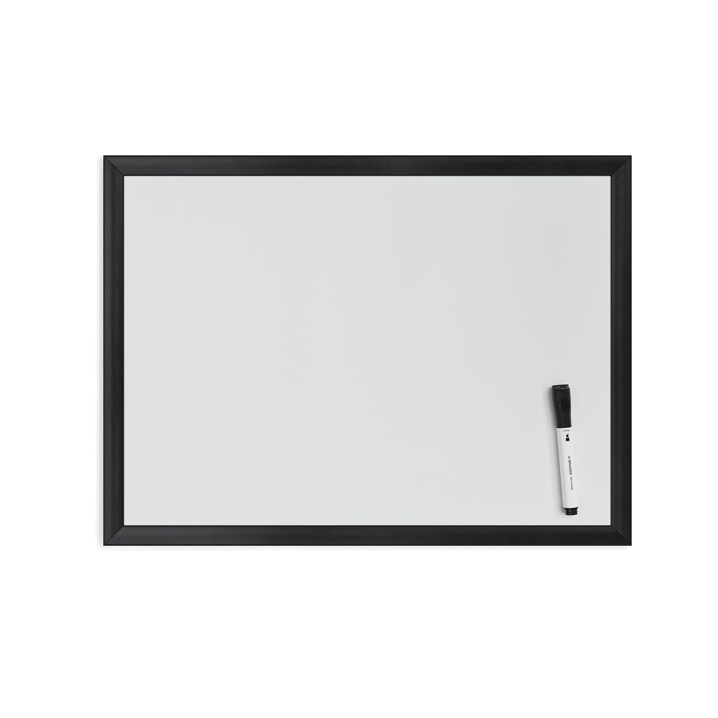U Brands Magnetic Dry Erase Board, 17 x 23 Inches, Black Wood Frame (307U00-01)