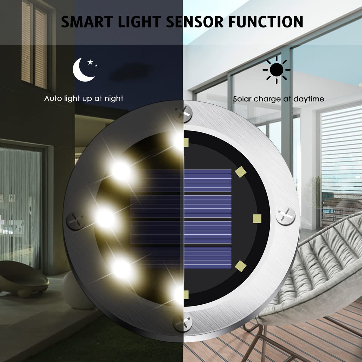 OULONGER Solar Outdoor Lights 12 Packs, Waterproof Solar Pathway Lights Bright In-Ground Lights Lighting Decor for Garden, Lawn, Patio, Yard, Driveway, Step and Walkway Warm Light