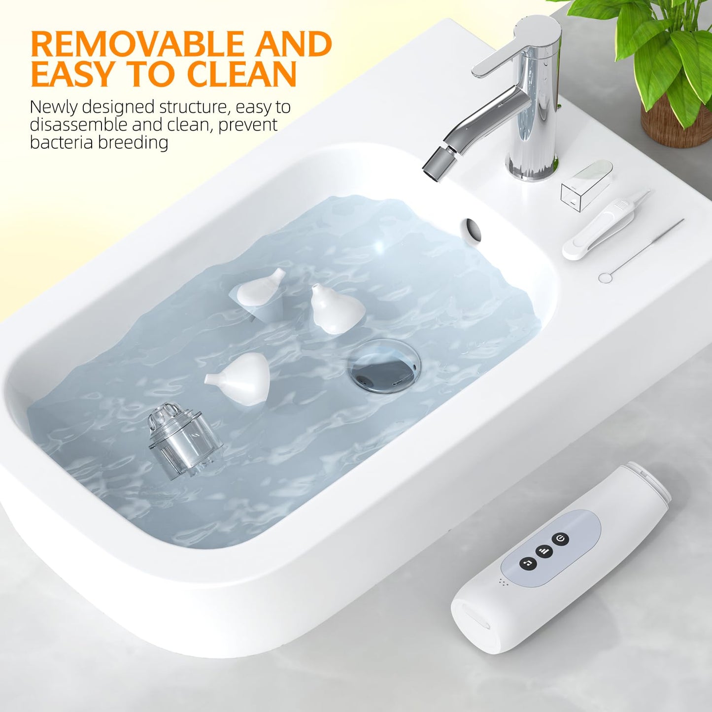 pudult Nasal Aspirator for Baby 5 Suction Levels Rechargeale Nose Sucker, Music and Light Silicone Nose Suction Battery Powered, Best Baby Girls Boy Adult Pets Essentials