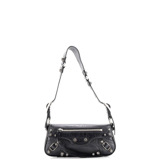 Balenciaga, Pre-Loved Le Cagole Giant Studs Sling Bag Leather XS, Black