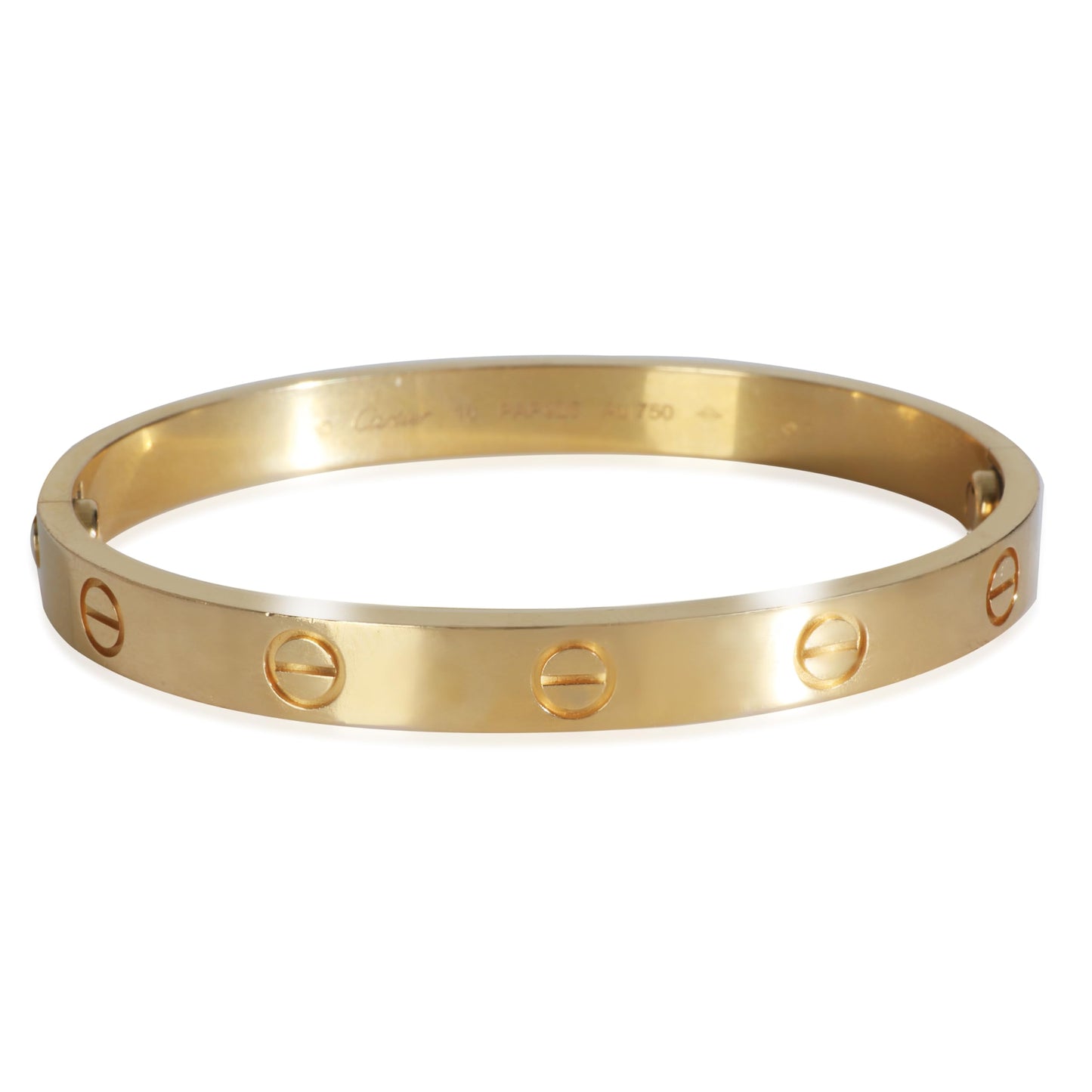 Cartier, Pre-Loved Love Bracelet, Yellow Gold, 16 cm