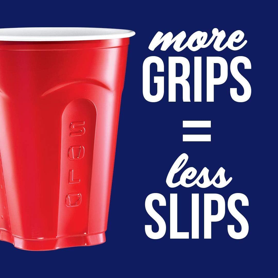 SOLO Cup Company Red Squared Plastic Party, 18 Ounce, 200 Count, 50 Count (Pack of 4)