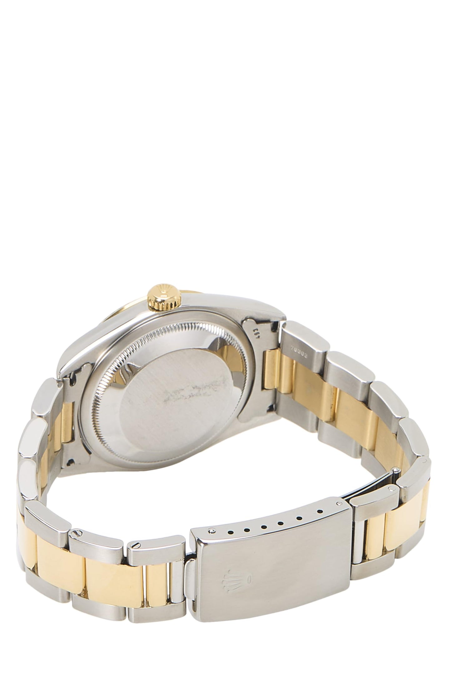 Rolex, Pre-Loved Stainless Steel & 18K Yellow Gold Datejust 16233 36mm, Cream