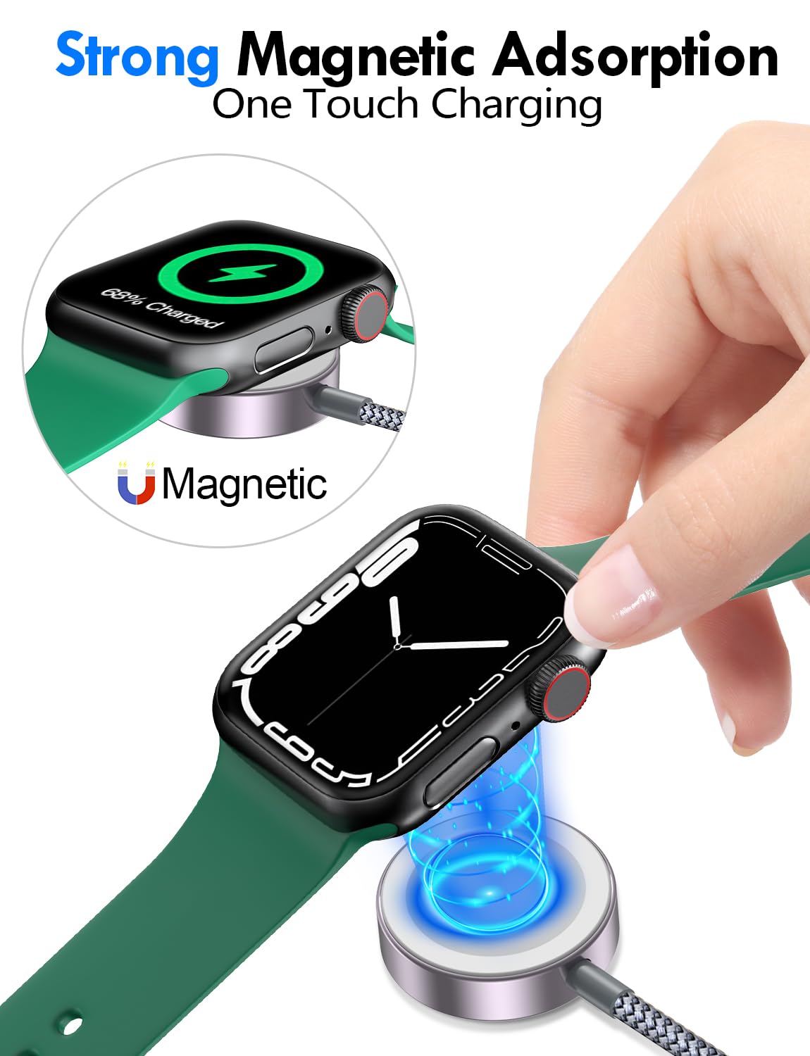 2Pack Multi Fast Charging Cable for Travel Essentials,Apple Watch Charger,iPhone Charger[3-in-2] USB A/Type C/Lightning Cable for iWatch Ultra/SE/10-2,iPhone 16-11,Galaxy S25-21,Airpods,iPad,Car-4FT