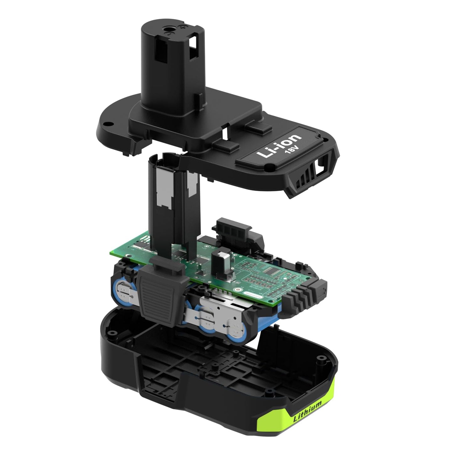 Nicetoro 2Packs 3.0Ah Battery Replacement for Ryobi 18V Battery and Charger, Compatible with Ryobi 18V Cordless Power Tools