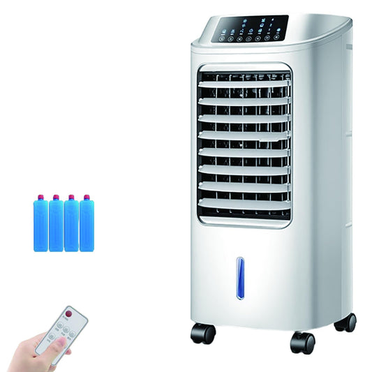 Swamp Cooler Portable, Evaporative Air Cooler, Cooling Fan with 1.6 Gallon Water Tank, Remote Control, 3 Speed 3 Modes, 4 Ice Packs, Cool Down the Room, 29 in