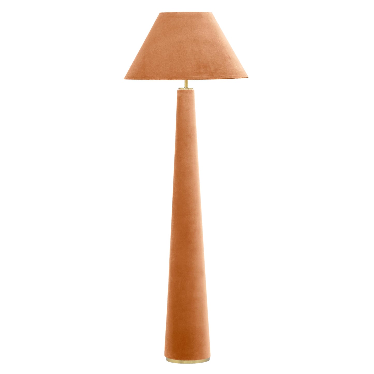 Tov Furniture Graham Terracotta Velvet Floor Lamp