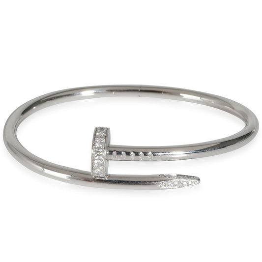 Cartier, Pre-Loved Juste Un Clou Bracelet, Diamonds, White Gold, 16 cm