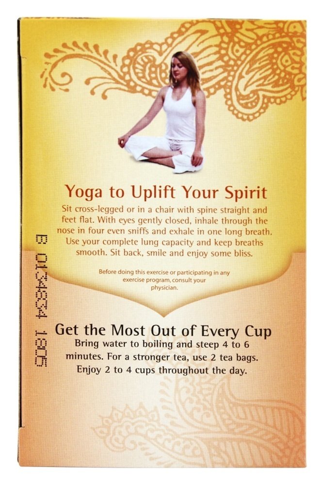 Yogi Sweet Tangerine Positive Energy, 16 Tea Bags, Packaging May Vary (Pack of 1)