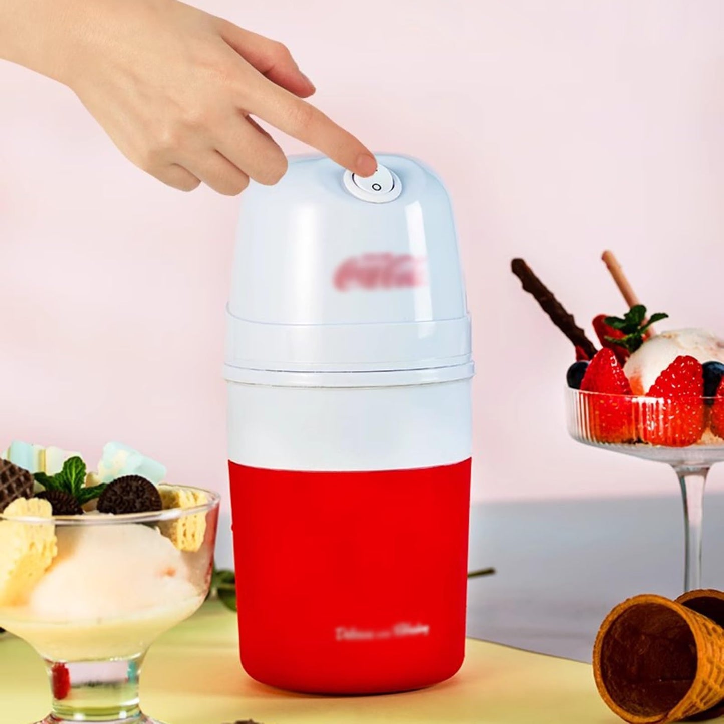 Ice Cream Maker Ice Cream Maker Small Homemade Mini Fruit Ice Cream Cream and Smoothie Machine for Household Use Frozen Yogurt Machine