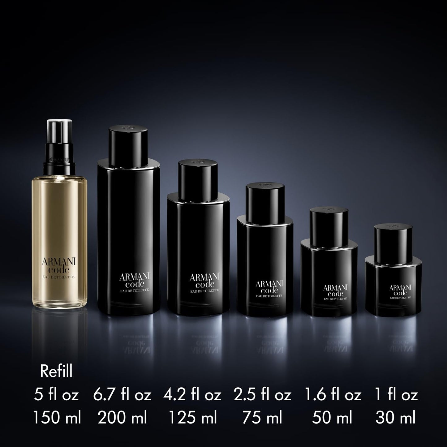 Armani Beauty- Code - Eau de Toilette - Cologne for Men - Ambery Woody Fragrance - Citrus, Lavandin, Tonka Bean Notes - 2.5 Fl Oz