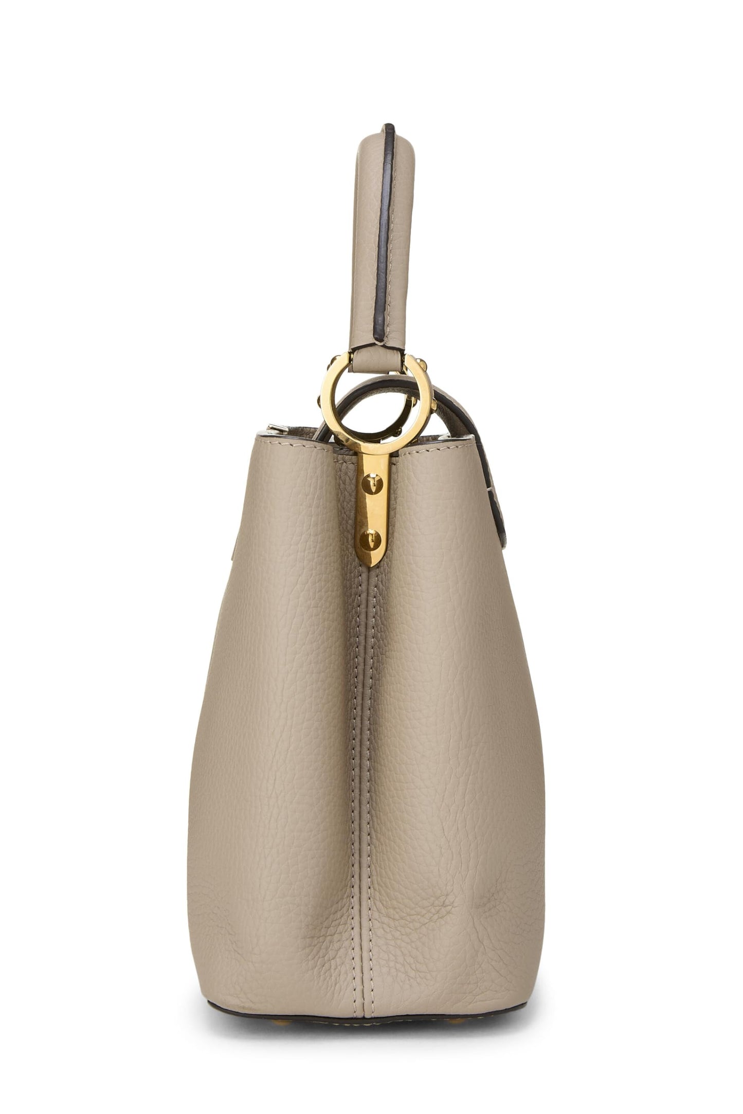 Louis Vuitton, Pre-Loved Grey Taurillon Capucines PM, Grey