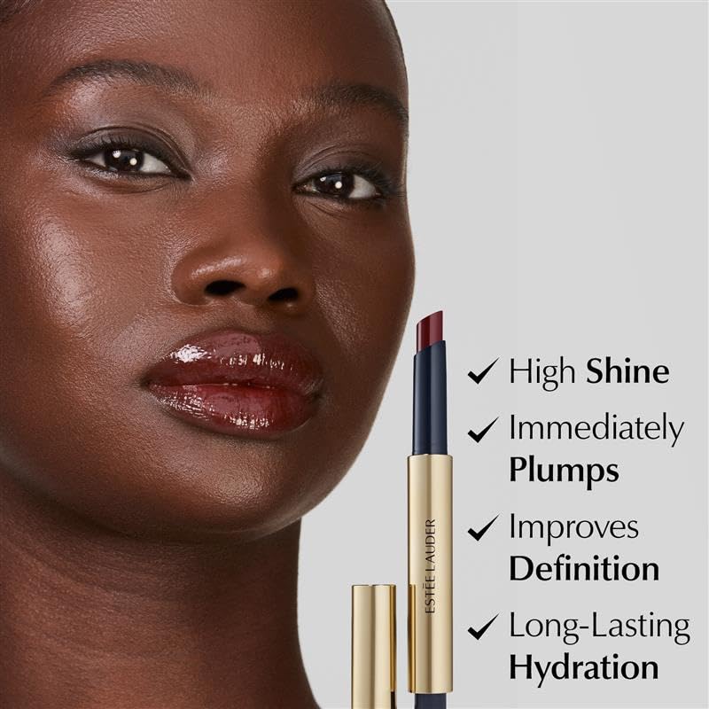 Estée Lauder Pure Color Melt-On Glosstick for Lips | Plumping & Moisturizing Lip Gloss, 156 Melted Rose