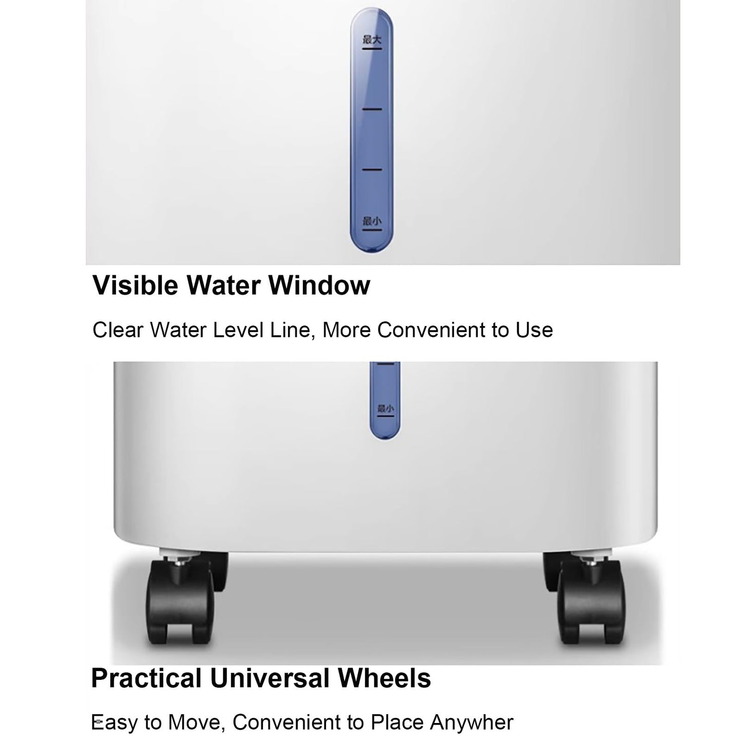 Swamp Cooler Portable, Evaporative Air Cooler, Cooling Fan with 1.6 Gallon Water Tank, Remote Control, 3 Speed 3 Modes, 4 Ice Packs, Cool Down the Room, 29 in