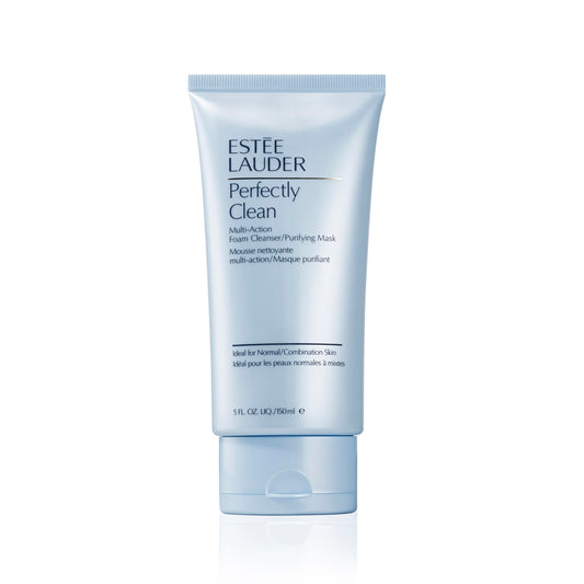 Estée Lauder Perfectly Clean Multi-Action Foaming Face Cleanser/Purifying Face Mask, 5.0 fl oz, for Normal/Combination Skin