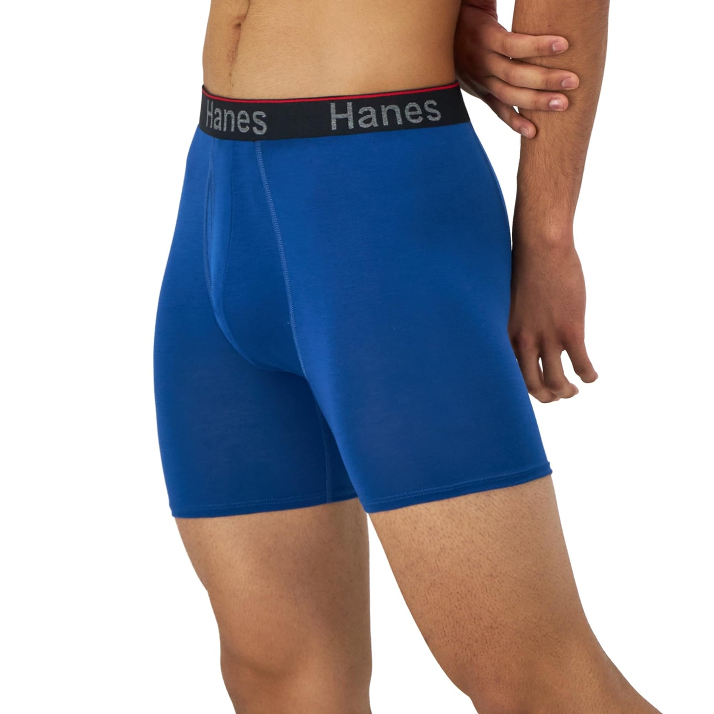 Hanes Total Support Pouch Men's Boxer Briefs Pack, Anti-Chafing, Moisture-Wicking Underwear, Odor Control (Reg or Long Leg)