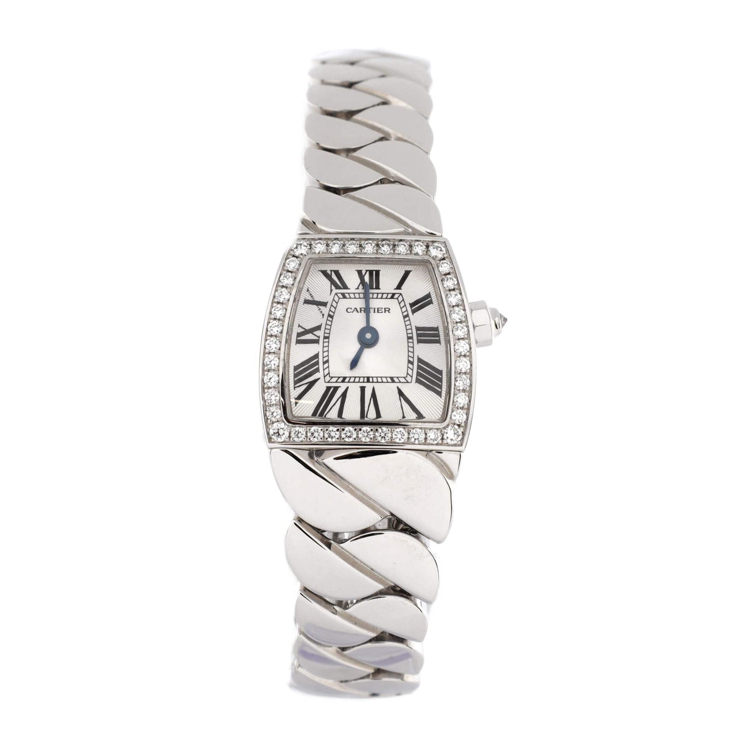 Cartier, Pre-Loved La Dona de Cartier Quartz Watch White Gold with Diamond Bezel 18