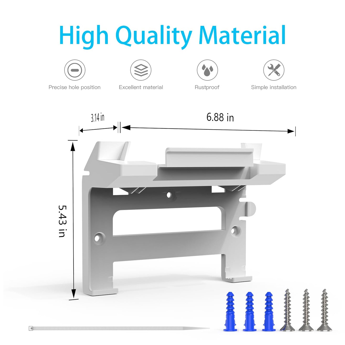 XLTTYWL Starlink Gen 3 Mount, All in One Starlink Standard V3 Mesh Router and Star Link Gen 3 Power Supply Mounting Kit for StarLink V3&Gen3 HP Standard Router,UTR-32