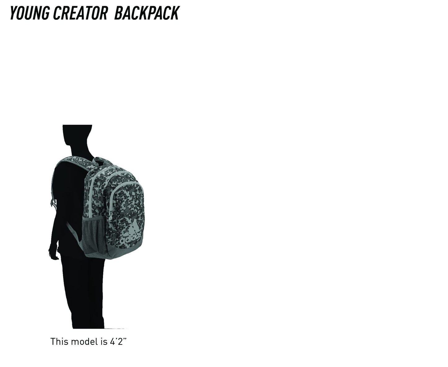 adidas Creator Backpack Discontinued, Flow Blur/Onix Grey/Signal Orange, One Size