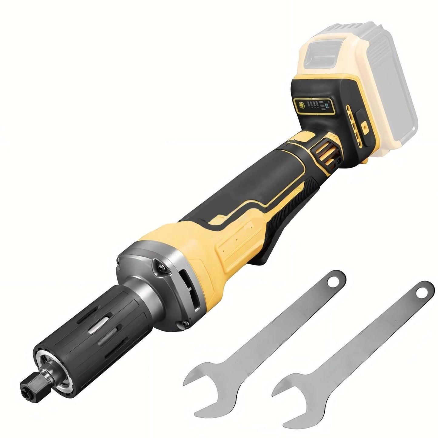 Cordless Die Grinder Compatible with DEWALT 20V, Brushless Motor 20000 RPM, 1/4" Precision Chuck, Compact Design, Variable Speed electric die grinder for Metal/Wood Grinding/Plastic (Tool Only)