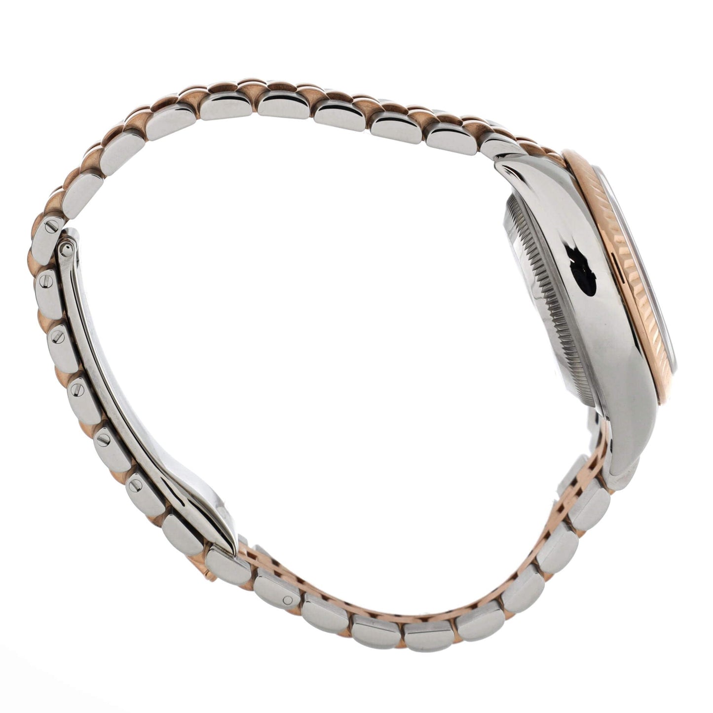 Rolex, Pre-Loved Oyster Perpetual Datejust Automatic Watch Stainless Steel and Rose Gold 28