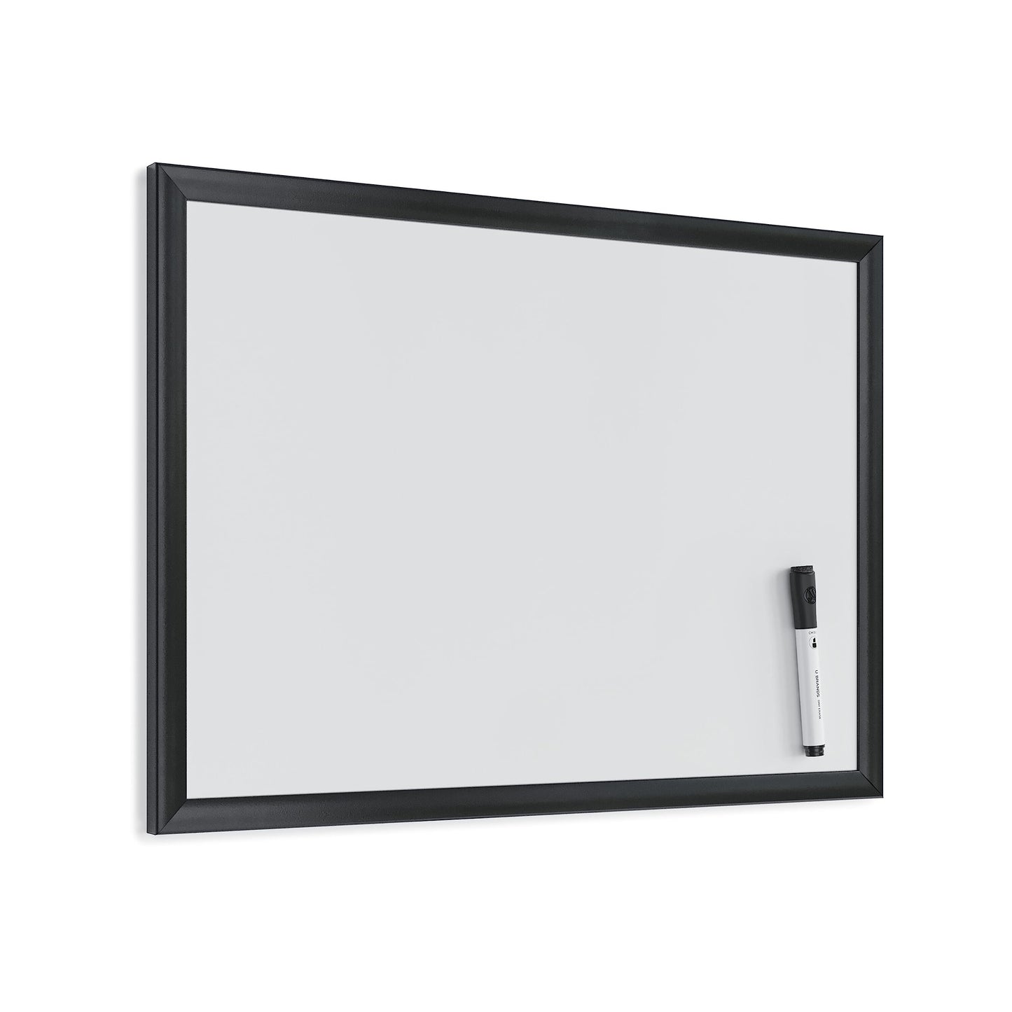 U Brands Magnetic Dry Erase Board, 17 x 23 Inches, Black Wood Frame (307U00-01)