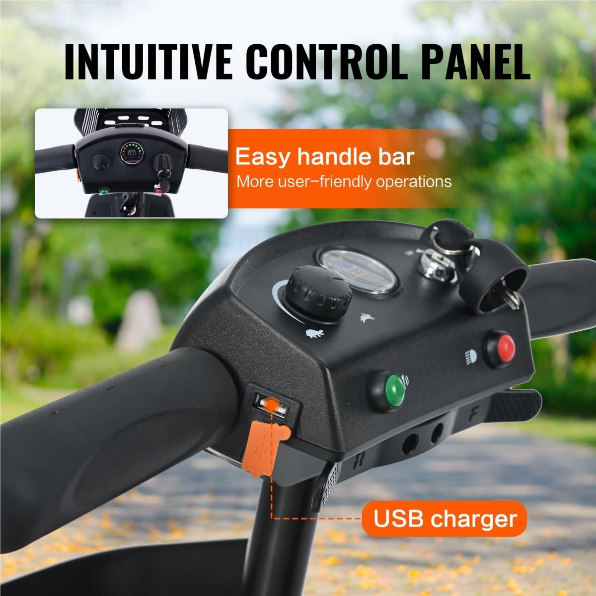 Red Foldable Electric Mobility Scooter - Compact & User - Friendly