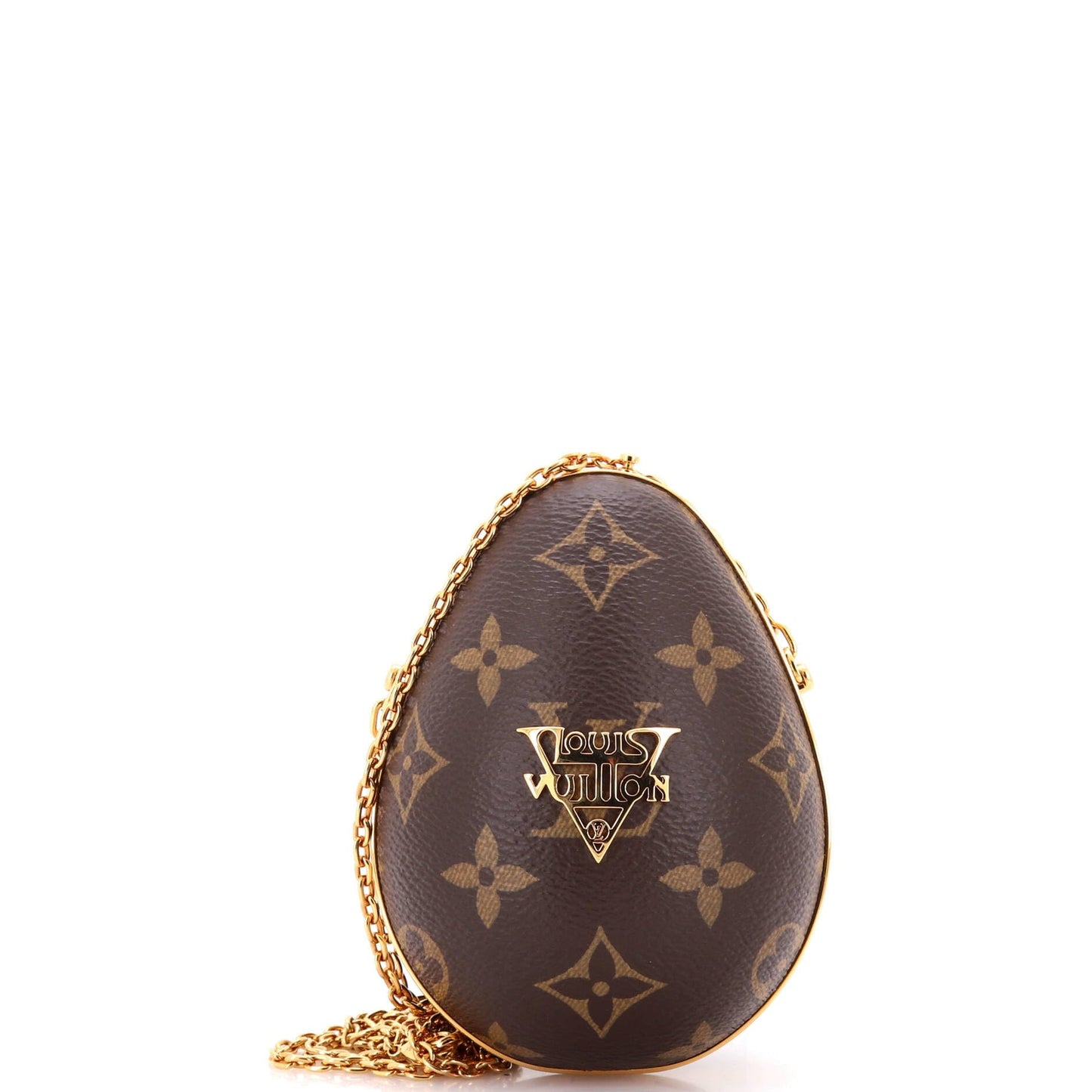 Louis Vuitton, Pre-Loved Egg Case Monogram Canvas and Leather, Brown
