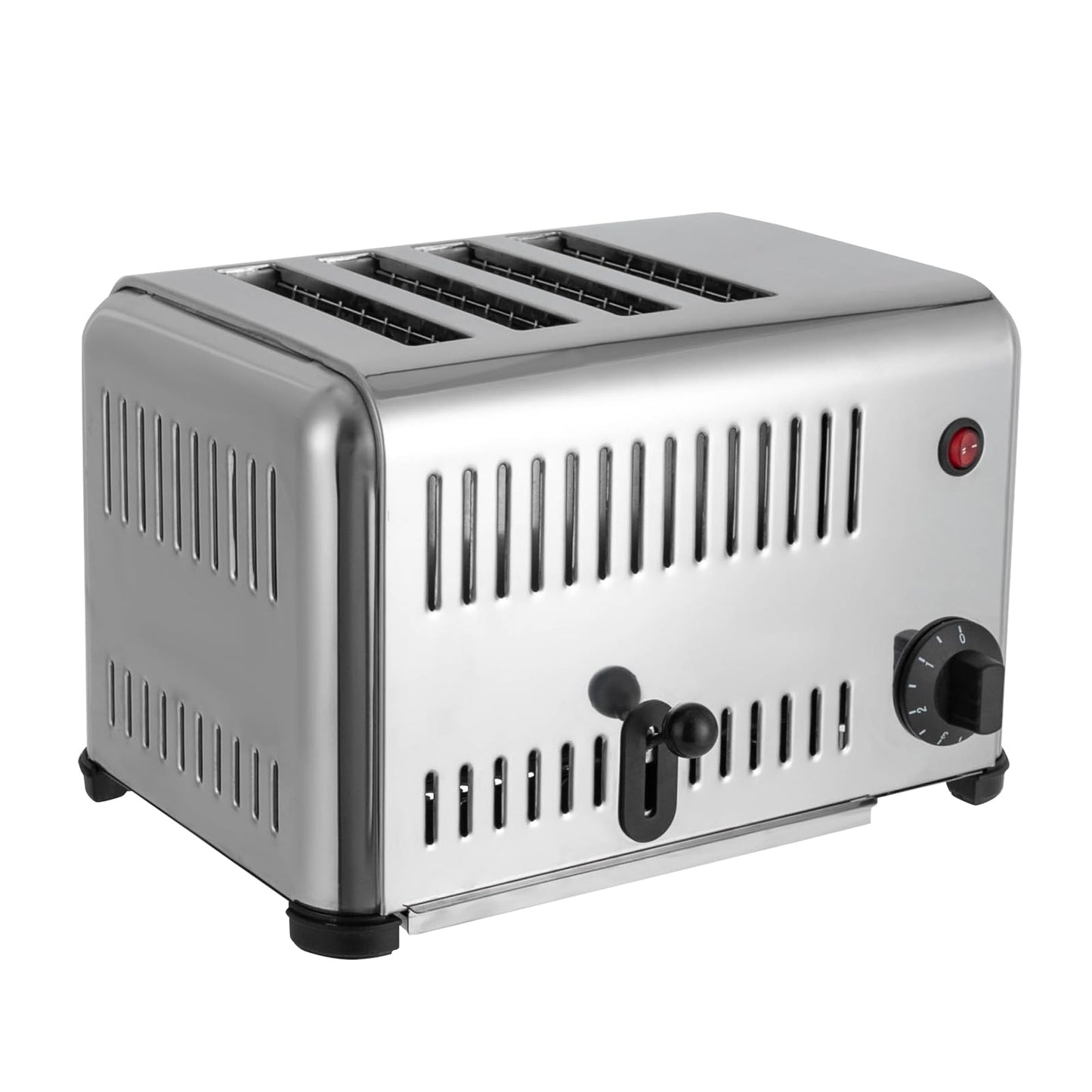 4 Slice Toaster Commercial Bread Baking Machine, Stainless Steel Toaster for Restaurant and Home Kitchen